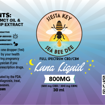Luna Liquid | CBD/ CBN Tincture (800mg) - Mindful Medicinal Sarasota CBD