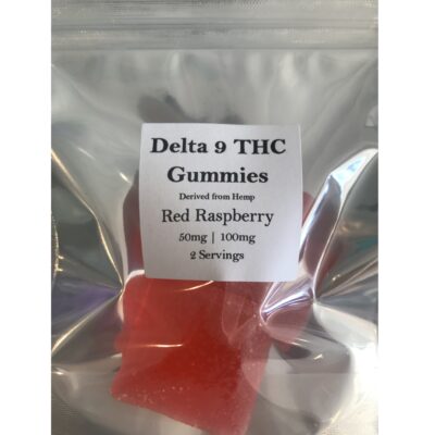 50mg THC Gummies | Red Raspberry - Mindful Medicinal Sarasota CBD